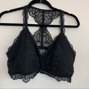 Plus size Black Lace Bralette by Auden- XXL